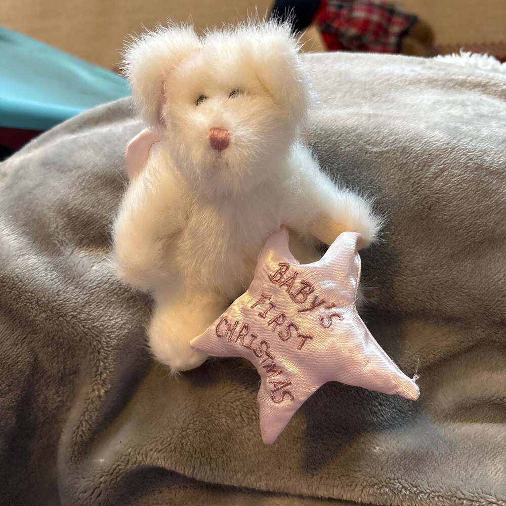 Boyds Bears B. Angelgirl Baby's First Christmas Plush Ornament